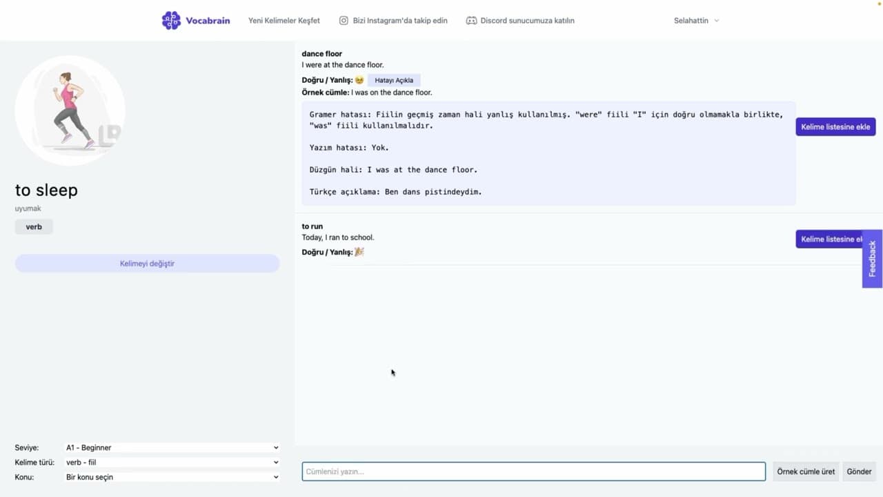 Yapay Zeka Destekli Vocabrain ile İngilizce Kelime Dağarcığınızı Geliştirin (Yeni Proje Duyurusu)